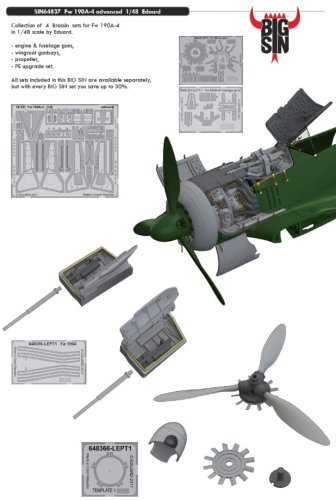 Przejdź do produktu EDUARD SIN64837 - 1:48 Fw 190A-4 advanced