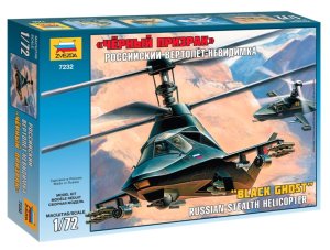 ZVEZDA 7232 - 1:72 Kamov Ka-58 "Black Ghost" stealth helicopter