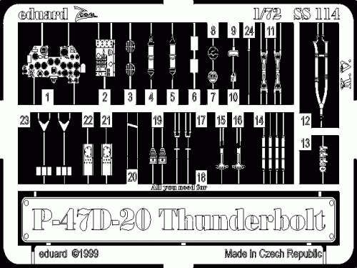 Przejdź do produktu EDUARD SS114 - 1:72 P-47D-20