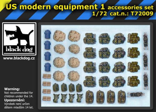 Przejdź do produktu BLACK DOG T72009 - 1:72 US modern equipment 1 accessories set