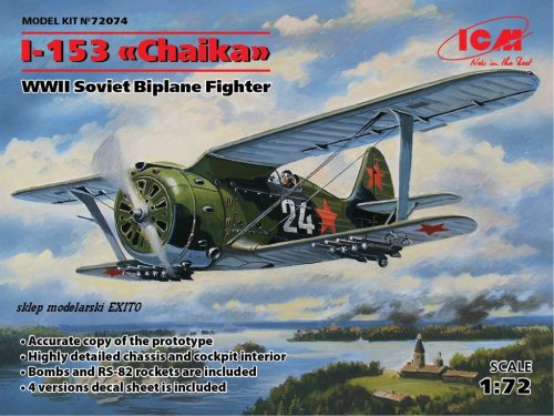 Przejdź do produktu ICM 72074 - 1:72 I-153 Chaika WWII Soviet Biplane Fighter