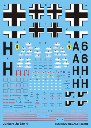 Przejdź do produktu TECHMOD 48031 - 1:48 Junkers Ju-88 A-4