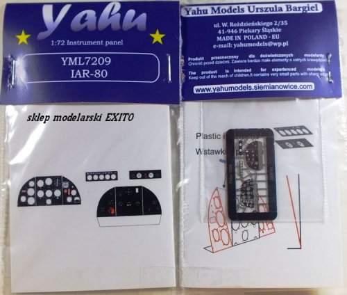 Przejdź do produktu YAHU YML7209 - 1:72  I.A.R.80 (early) tablica przyrządów