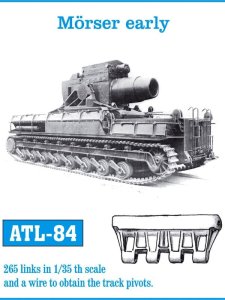 Friulmodel ATL-084 - 1:35 Metalowe gąsienice Mörser early