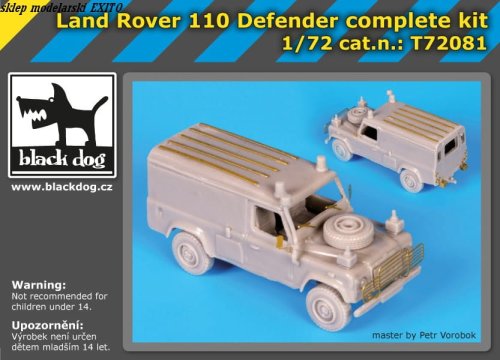Przejdź do produktu BLACK DOG T72081 - 1:72 Land Rover 110 Defender complete kit