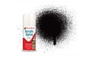Humbrol AD6085 - Farba akrylowa 85 Black Satin spray 150 ml