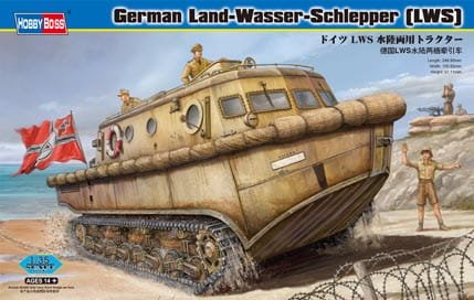 Przejdź do produktu HOBBY BOSS 82430 - 1:35 German Land-Wasser-Schlepper ( LWS) amphibious tractor early production