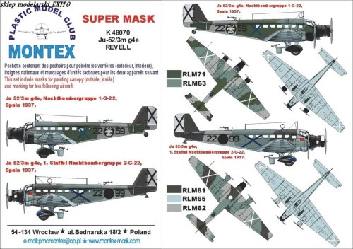 Przejdź do produktu MONTEX K48070 - 1:48 Ju-52