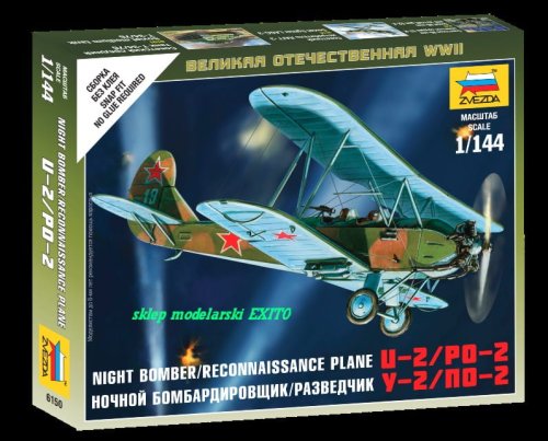 Przejdź do produktu ZVEZDA 6150 - 1:144 Soviet Plane PO-2