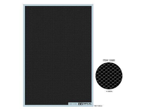 Przejdź do produktu TAMIYA 12680 - 1:24 Carbon Pattern Decal Plain Weave Extra Fine