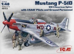 ICM 48153 - 1:48 Mustang P-51D US Pilots and Technics