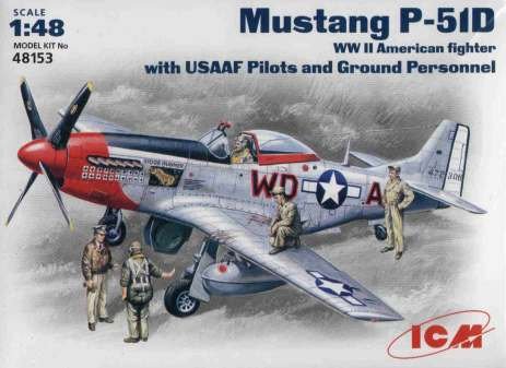 Przejdź do produktu ICM 48153 - 1:48 Mustang P-51D US Pilots and Technics