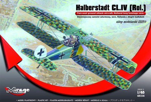 Przejdź do produktu MIRAGE 481314 - 1:48 Halberstadt CL.IV (Rol.)