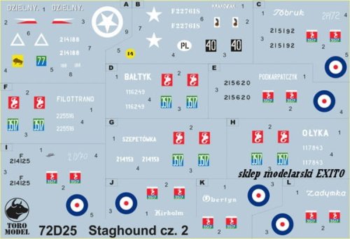 Przejdź do produktu TORO MODEL 72D25 - 1:72 Staghound w PSZ cz.1