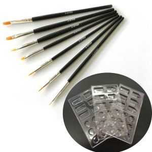 U-STAR UA90251 - Zestaw do malowania - pędzle i palety plastikowe