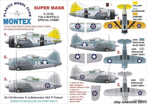Przejdź do produktu MONTEX K32102 - 1:32 F2A-2 Buffalo
