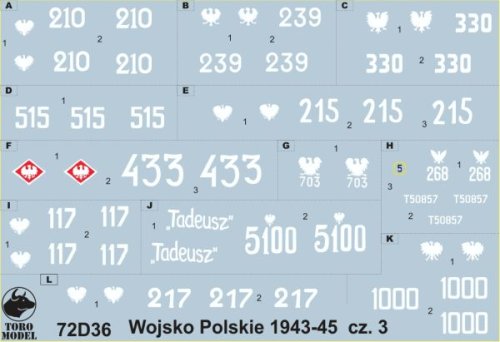 Przejdź do produktu TORO MODEL 72D36 - 1:72 Wojsko Polskie 1943-45 cz.3