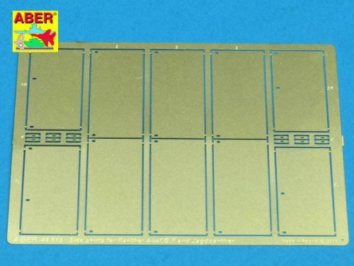Przejdź do produktu ABER 48013 - 1:48 Side skirts for Panther Ausf.G and Jagdpanther