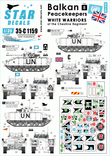 Przejdź do produktu STAR DECALS 35-C1159 - Balkan Peacekeepers # 8. White Warriors of the Cheshire Regiment in Bosnia.