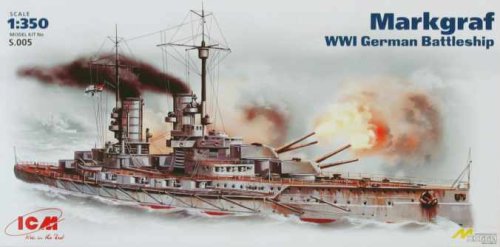 Przejdź do produktu ICM S.005 - 1:350 Markgraf, WWI German Battleship