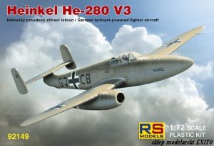 RS MODELS 92149 - 1:72 Heinkel He-280 V3 with HeS engine