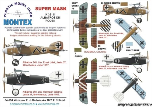 Przejdź do produktu MONTEX K32111 - 1:32 Albatros D.III
