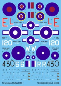 TECHMOD 48065 - 1:48 Grumman Hellcat Mk.I + canopy masks