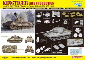 DRAGON 6900 - 1:35 Kingtiger Late Production w/New Pattern Track s.Pz.Abt.506 Ardennes 1944