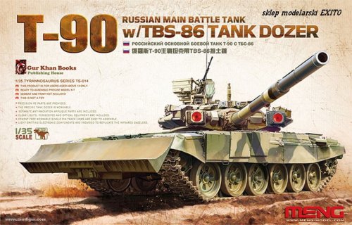 Przejdź do produktu MENG MODEL TS014 - 1:35 T-90 Russian Main Battle Tank w/ TBS-86 Tank Dozer