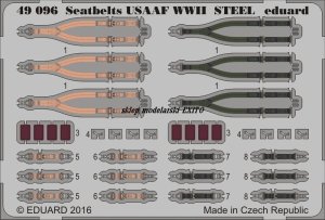 EDUARD 49096 - 1:48 Seatbelts USAAF WWII Steel