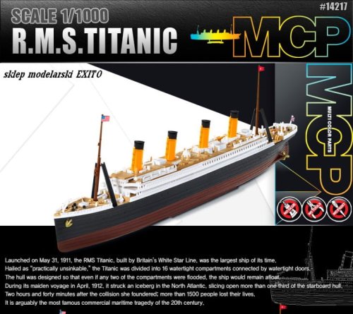 Przejdź do produktu ACADEMY 14217 - 1:1000 R.M.S. Titanic