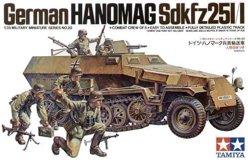Przejdź do produktu TAMIYA 35020 - 1:35 German Hanomag Sd.Kfz. 251/1