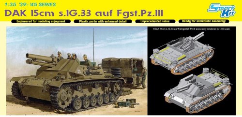 Przejdź do produktu DRAGON 6904 - 1:35 DAK 15cm s.IG.33 auf Fgst.Pz.III