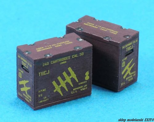 Przejdź do produktu LEGEND LF1296 - 1:35 M1917 Cal.50 Ammo Crate set Linked Type (8 szt)