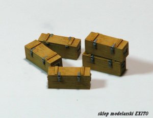 EUREKA XXL E-014 - 1:35 Drewniane skrzynki do amunicji 5 cm Kw.K.39 - Pz.III / Puma