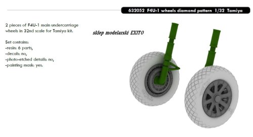 Przejdź do produktu EDUARD 632052 - 1:32 F4U-1 wheels diamond pattern