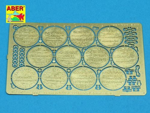 Przejdź do produktu ABER 35A114 - 1:35 German WWII 200 ltr. fuel drum covers