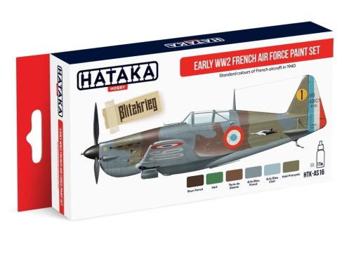 Przejdź do produktu HATAKA AS16 - Zestaw farb Early WW2 French Air Force