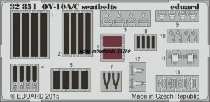 EDUARD 32851 - 1:32 OV-10A/C seatbelts