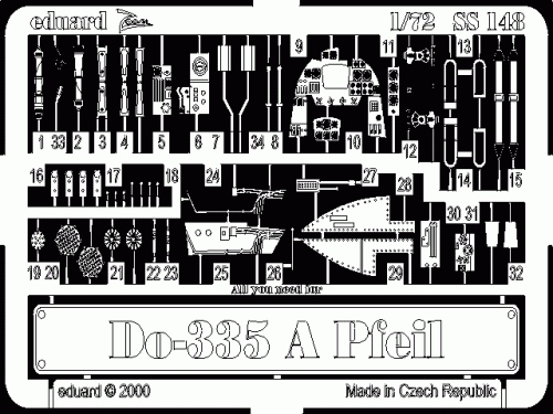 Przejdź do produktu EDUARD SS148 - 1:72 Do 335A Pfeil