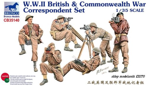 Przejdź do produktu BRONCO CB 35140 - 1:35 W.W.II British & Commonwealth War Correspondent Set