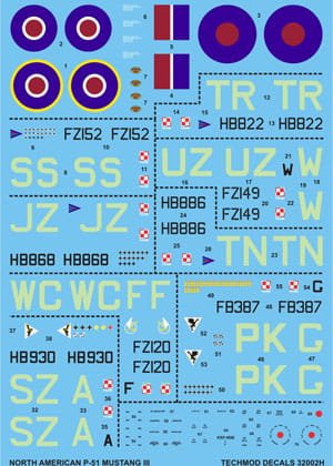 Przejdź do produktu TECHMOD 32002 - 1:32 P-51 Mustang III