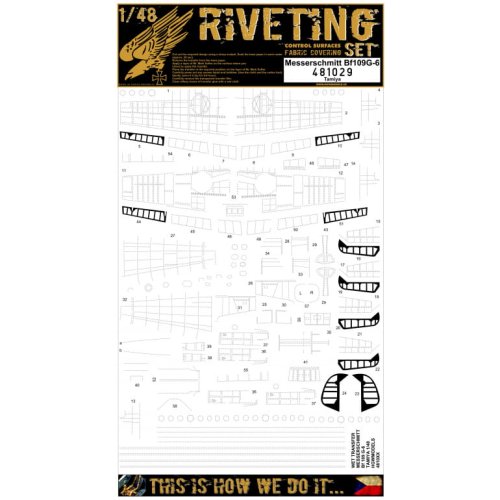 Przejdź do produktu HGW 481029 - 1:48 Bf109G-6 Riveting Set - for Tamiya