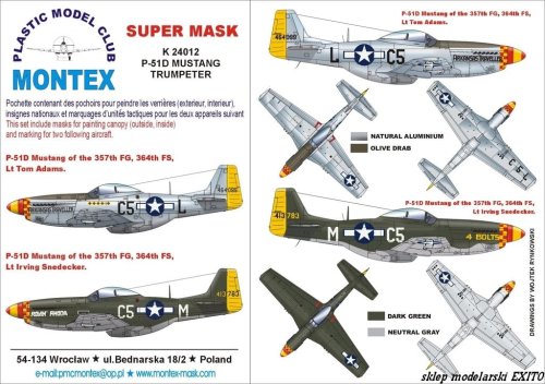 Przejdź do produktu MONTEX K24012 - 1:24 P-51 D Mustang