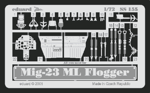 Przejdź do produktu EDUARD SS155 - 1:72 MiG-23ML Flogger
