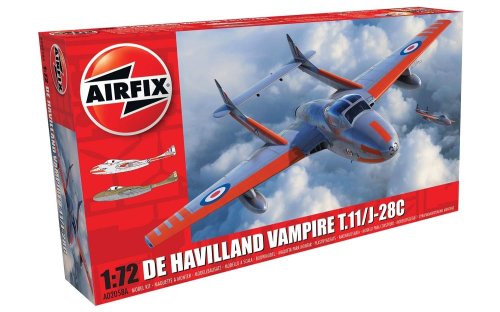 Przejdź do produktu AIRFIX 02058A - 1:72 De Havilland Vampire T.11 / J-28C