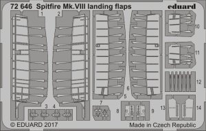 EDUARD 72646 - 1:72 Spitfire Mk.VIII landing flaps