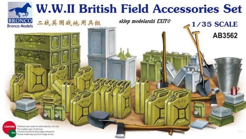 Przejdź do produktu BRONCO AB 3562 - 1:35 WWII British Field Accessories Set