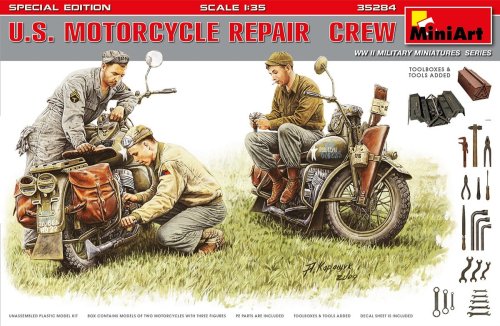 Przejdź do produktu MINIART 35284 - 1:35 US Motorcycle Repair Crew Special Edition
