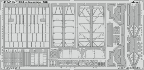 Przejdź do produktu EDUARD 48947 - 1:48 He 111H-3 undercarriage